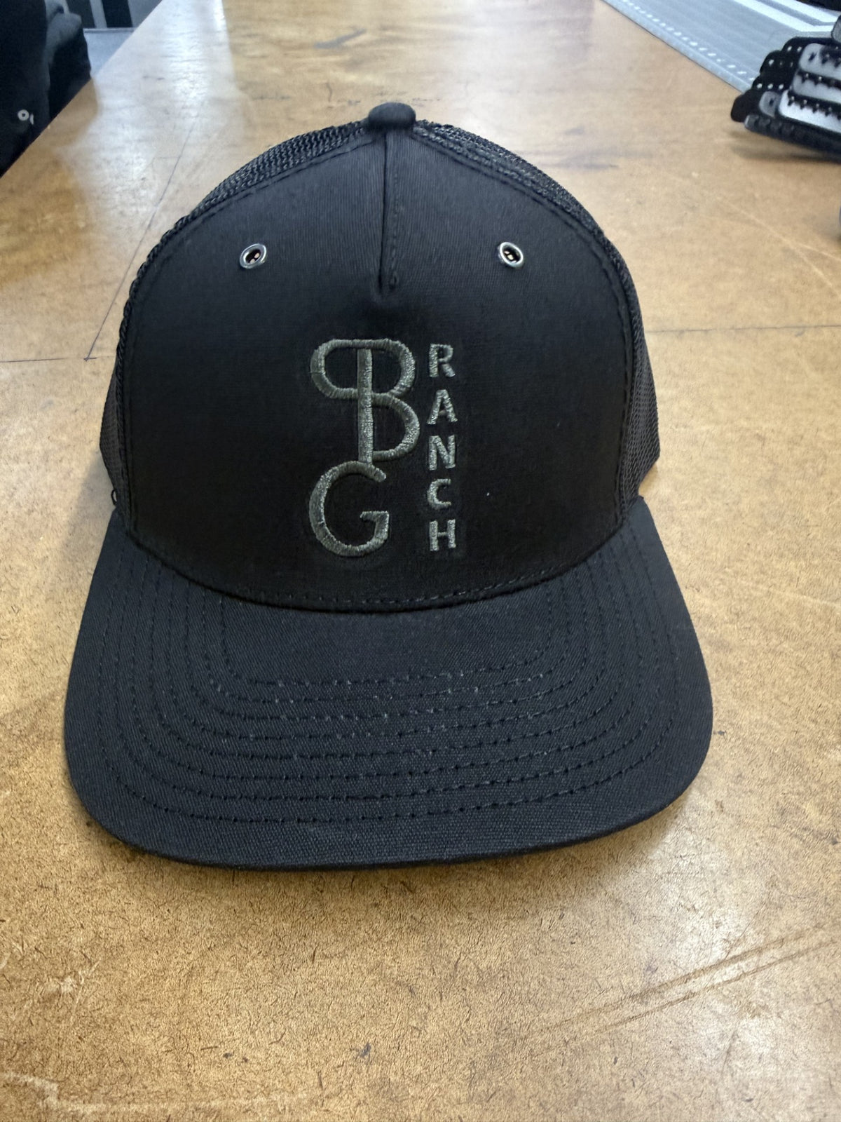 PBG - Ranch Hat - Charcoal on Black - Hawthorne 112WH