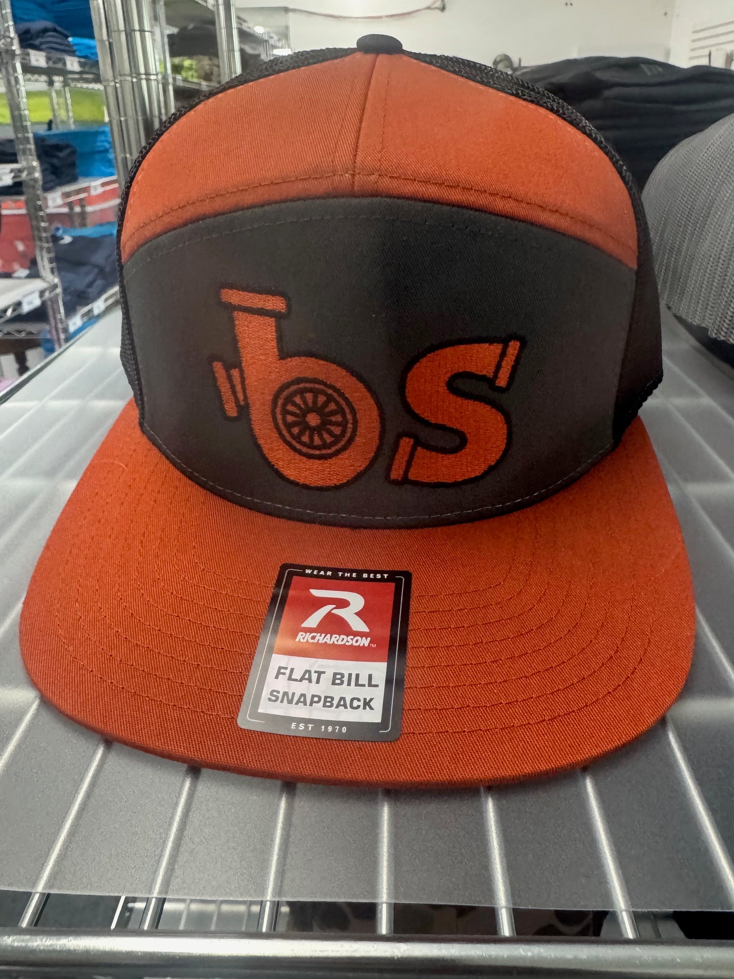 BS - OG Logo Flat Bill Burnt Orange and Charcoal
