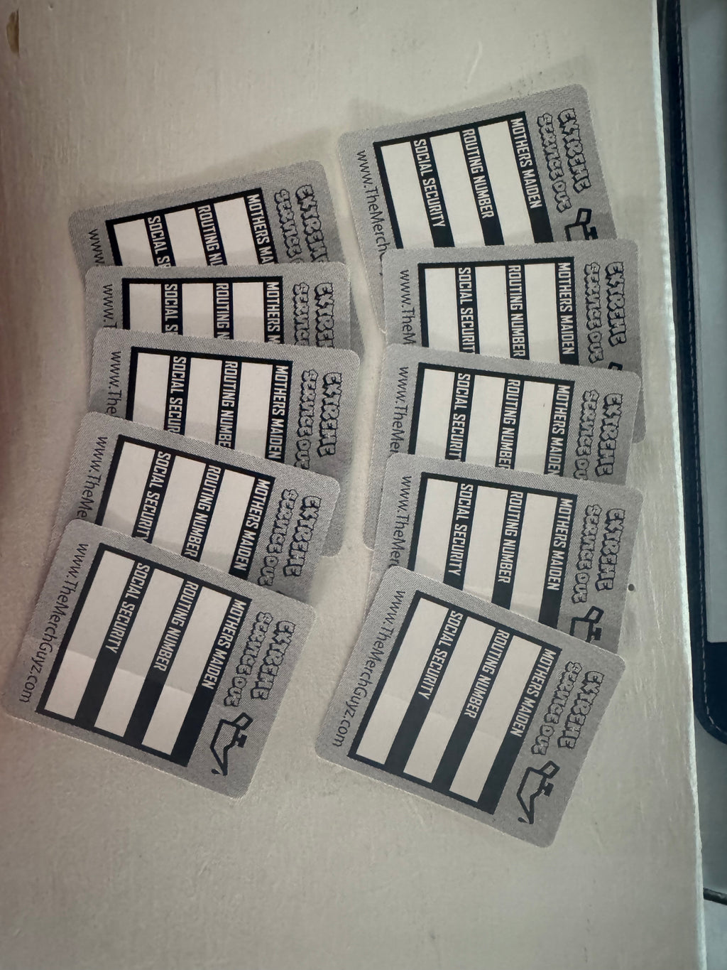 TMG - Oil Change Stickers (Pack of 10)
