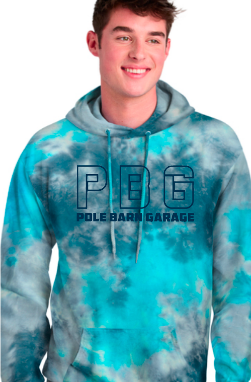 PBG - Crystal Tie-Dye Pullover Hoodie - Lagoon Colorburst