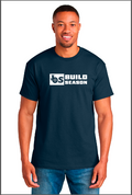 BS - Logo'd Men's Navy Tee White Print