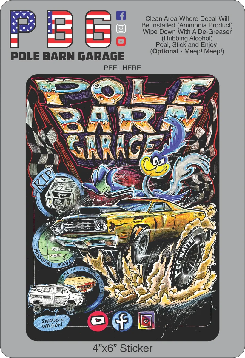 PBG - Rolled Runner 4x6 Decal