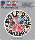PBG - Crossed Flags Decal