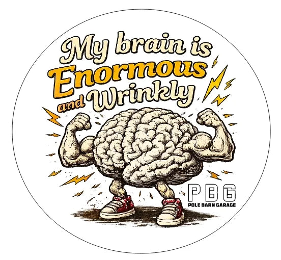 PBG - My Brain is Wrinkly Decal