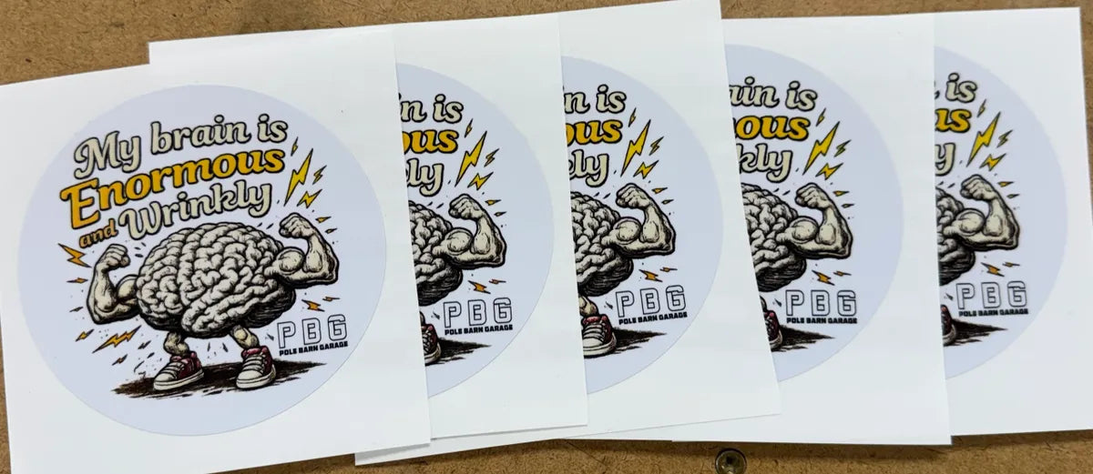 PBG - My Brain is Wrinkly Decal