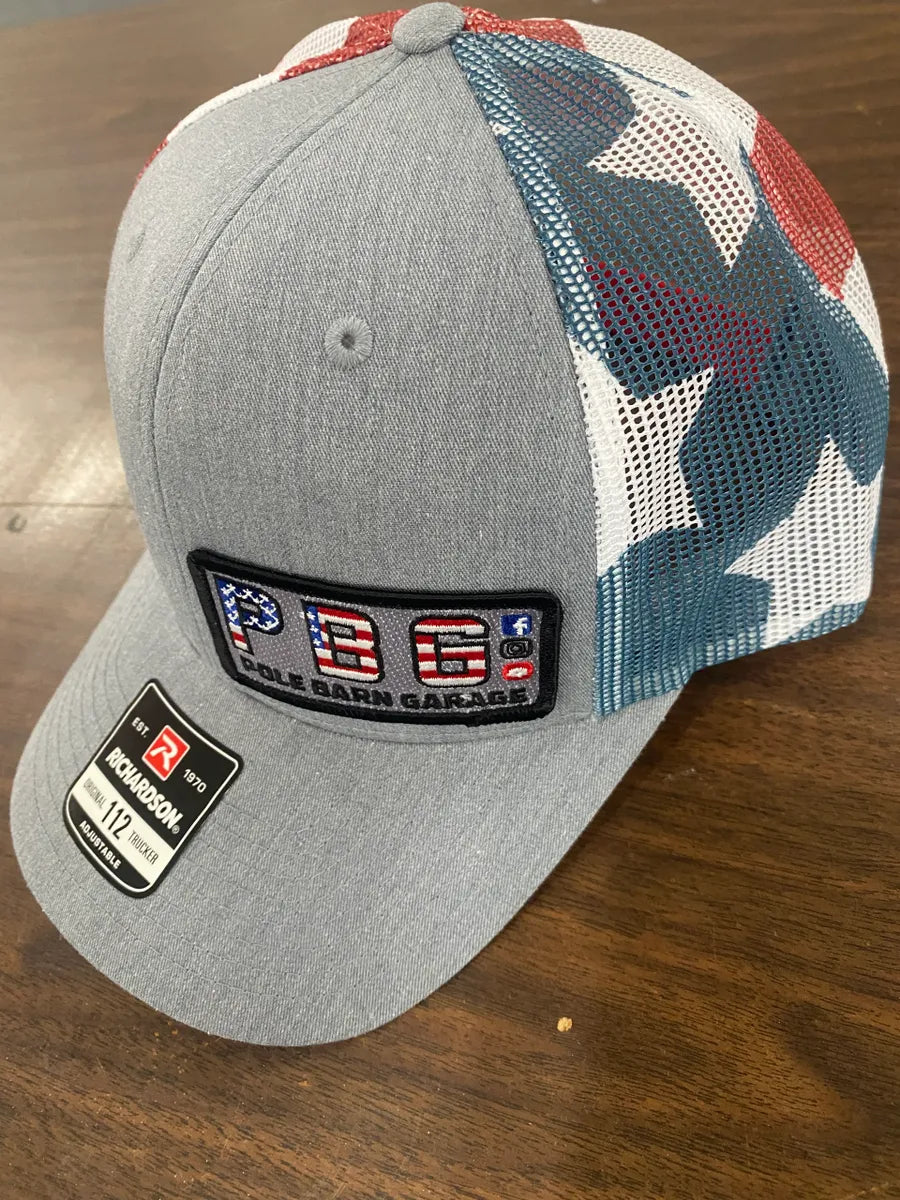 PBG - Richardson 112 - PBG Flag Patch - Heather - American Flag