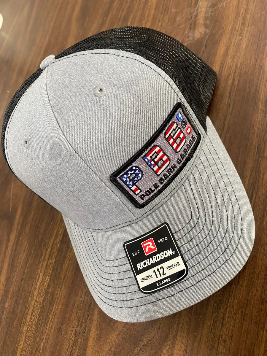 PBG - Richardson 112 - Flag Patch - Heather and Black XL