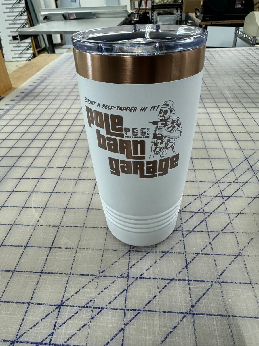 PBG-GTA 20oz Cup - White and Rose Gold