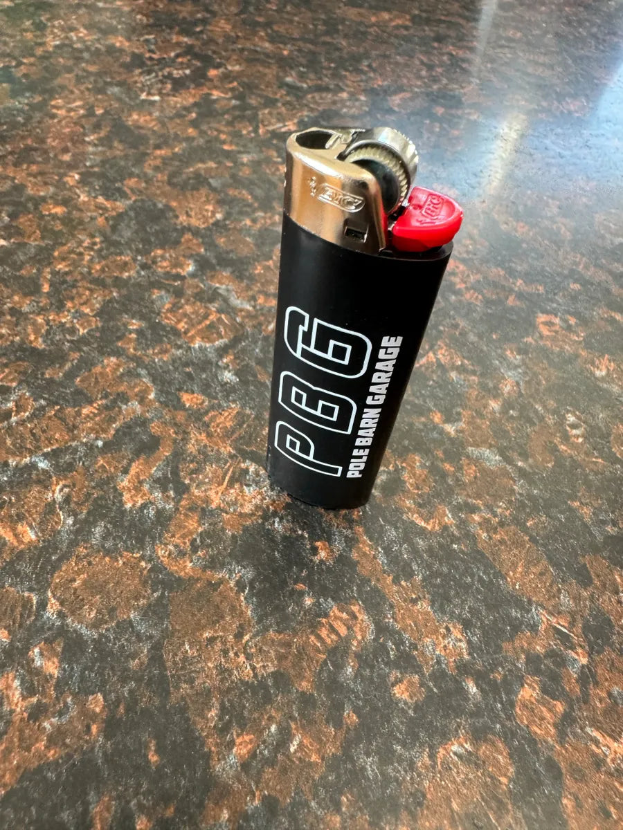 PBG - Bic Lighter - Black white print