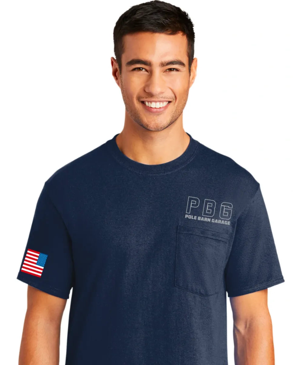 PBG - Navy Pocket Tee Shirt